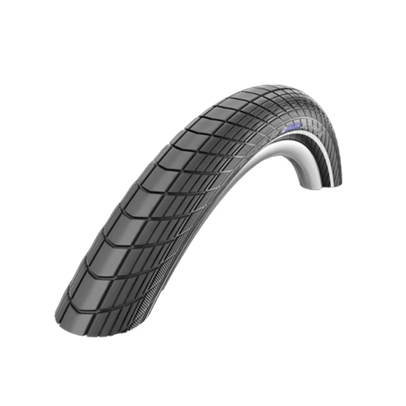 Schwalbe Big Apple Clincher Band - 26x2.35 Inch - RaceGuard - Reflecterende Strepen - Zwart