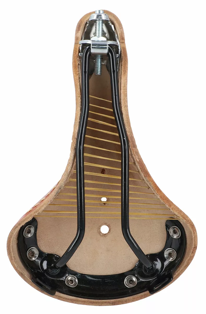 Bernard H Lederen Fietszadel - Honingbruin - Afbeelding 4