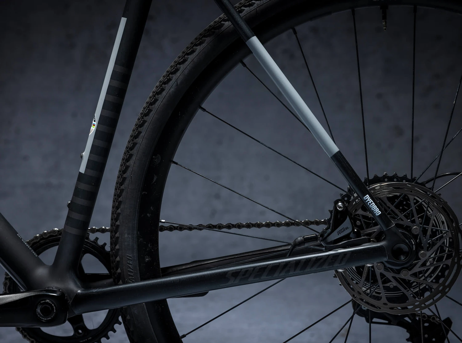 Dyedbro Gravel Frame Protection Kit Clear - White Matte - Afbeelding 3