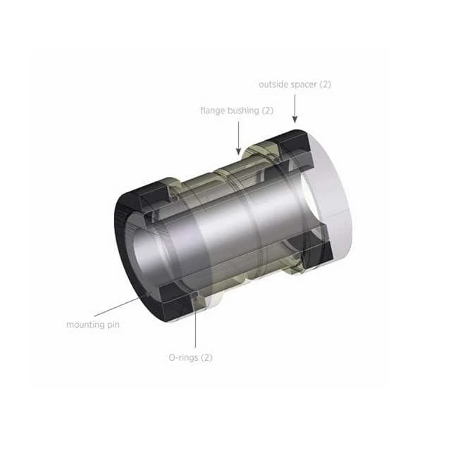 Demperbussen 5-delig - 8 Mm Boring - Afbeelding 2