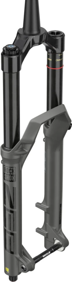 Rock-shox ZEB Ultimate Debon Air+ RC2 - 29 Inch - 160 Mm Veerweg, Taps Toelopend, 44 Mm Offset - Grijs