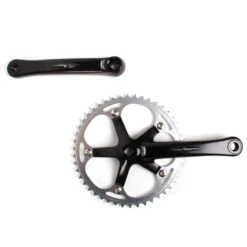 MICHE X Press Track Crank Met Kettingring - Zwart/zilver